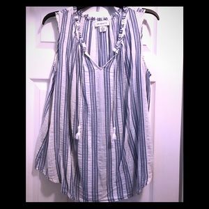 Liz Claiborne sleeveless striped top